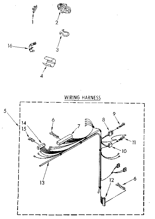 Kenmore 11082983300 wiring harness diagram