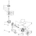 Kenmore 11082983800 gearcase and motor diagram