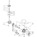 Kenmore 11082992700 brake, clutch, gearcase, motor and pump diagram