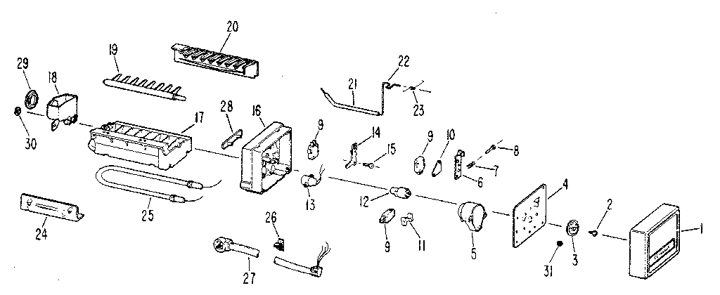 GE TFX22RLE icemaker diagram