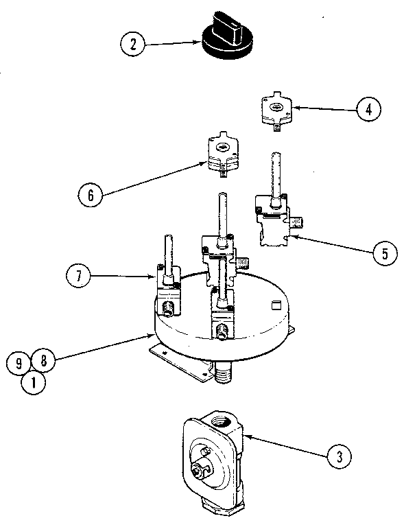 Kenmore 12303(1988) control assembly diagram