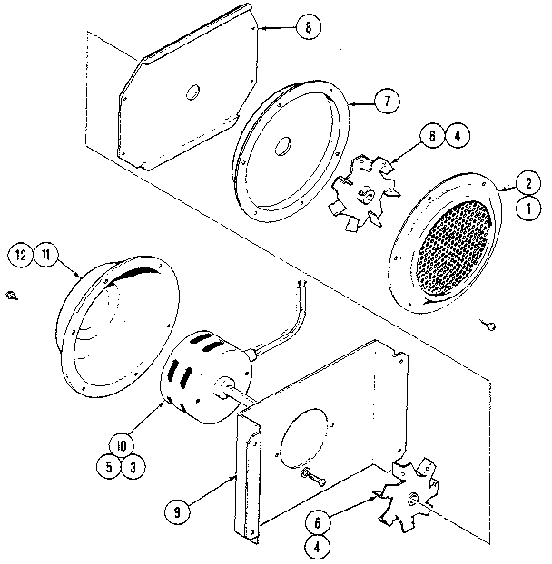 Kenmore 21246(1988) fan-convection diagram