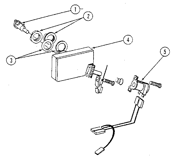 Jenn-Air DU476 door - rinse dispenser diagram