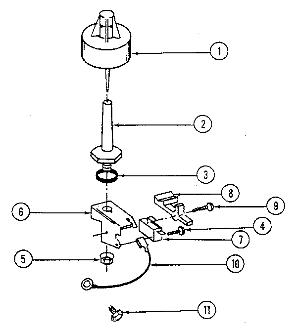 Jenn-Air DU476 tub liner - float assembly diagram