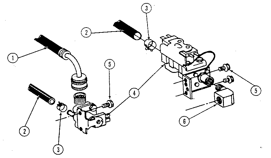 Jenn-Air DU476 motor assembly - water valve diagram