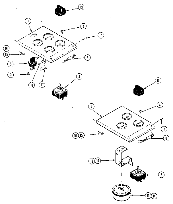 Kenmore 22310(1988) escutcheon assembly diagram