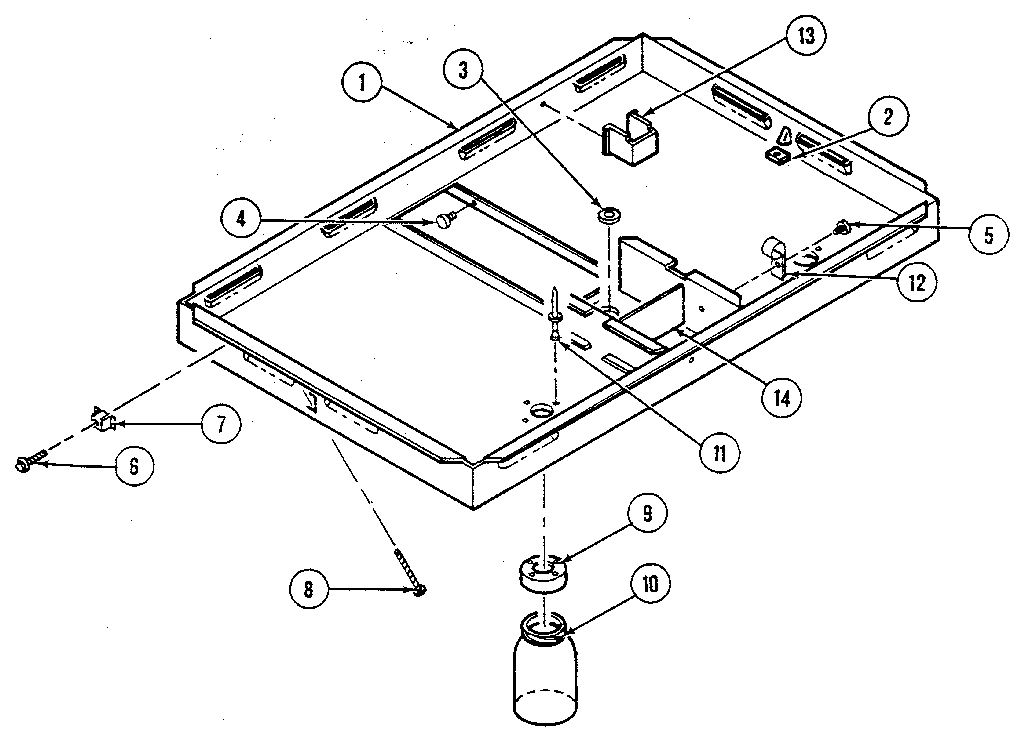 Kenmore 22308(1988) burner box diagram