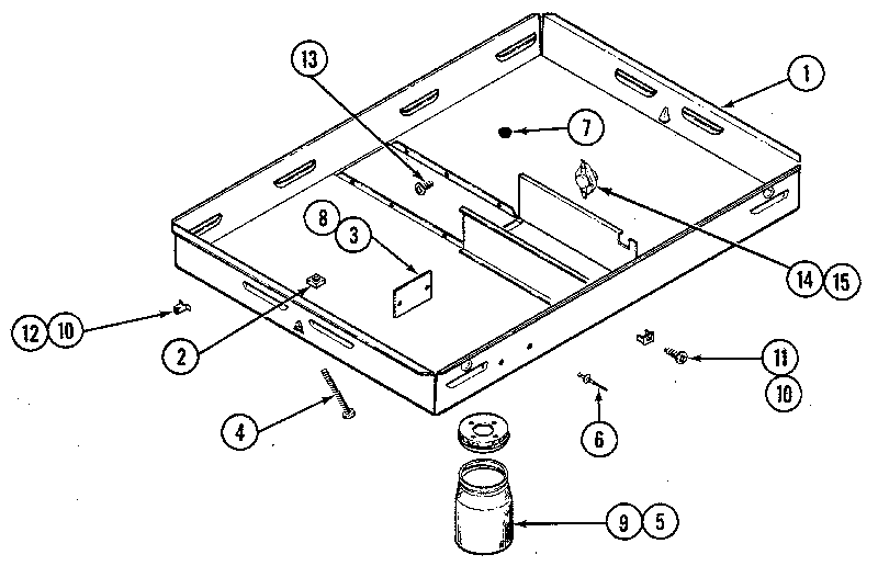 Kenmore 22307(1988) burner box diagram