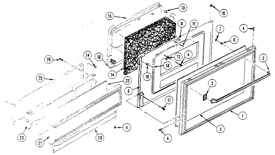 Kenmore 20213(1988) door diagram