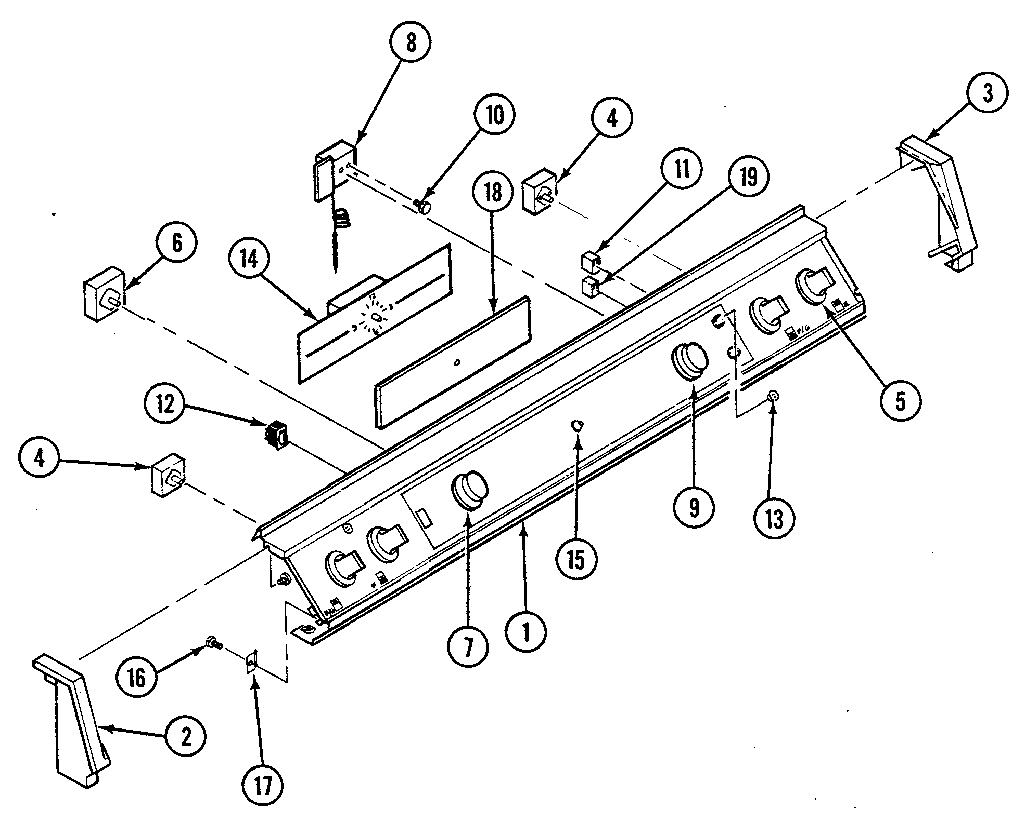 Kenmore 20215(1988) control panel diagram