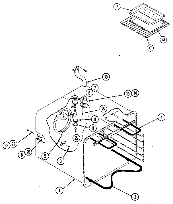 Kenmore 20215(1988) oven liner diagram