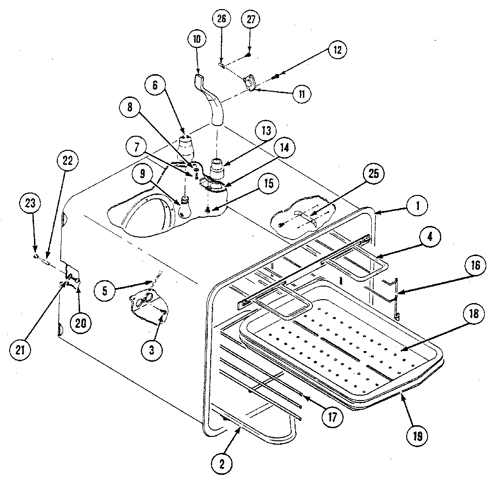 Kenmore 20234(1988) oven liner assembly diagram
