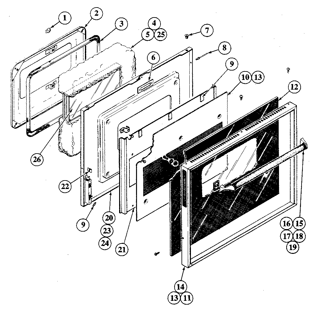 Kenmore 21244(1988) door diagram