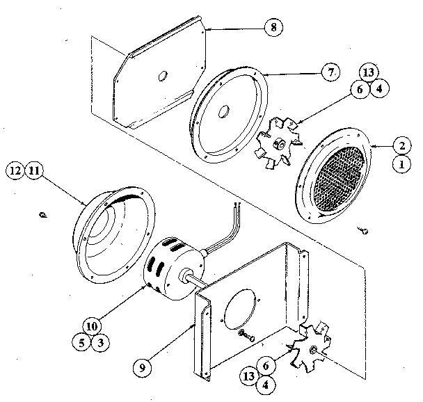 Kenmore 21244(1988) fan - convection diagram