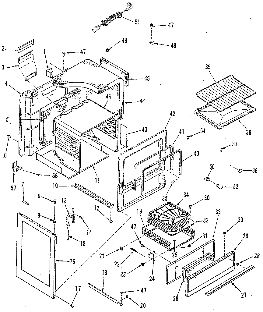 Kenmore 9117128811 body section diagram
