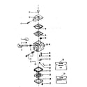 Craftsman 358796980 figure 4: carburetor assembly - #35196 diagram