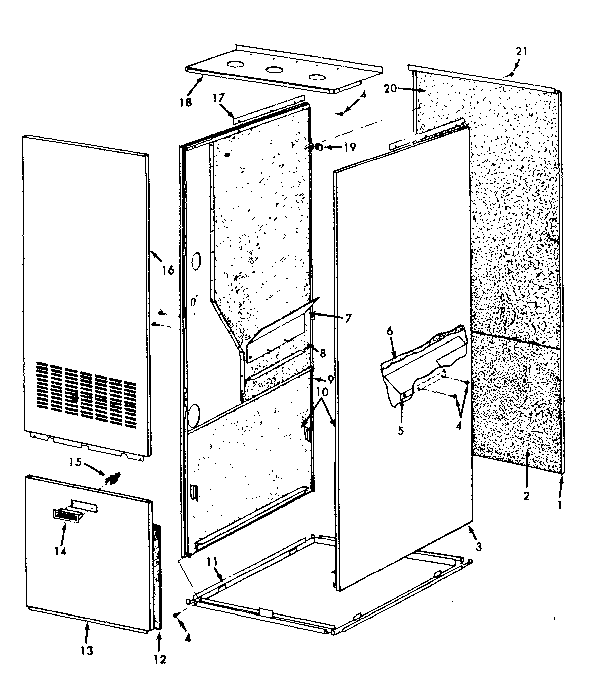 Kenmore 867769123 cabinet diagram