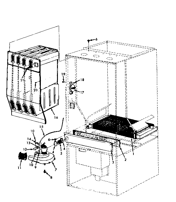 Kenmore 867769123 heat exchanger, condenser diagram