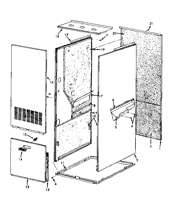 Kenmore 867779020 furnace body diagram