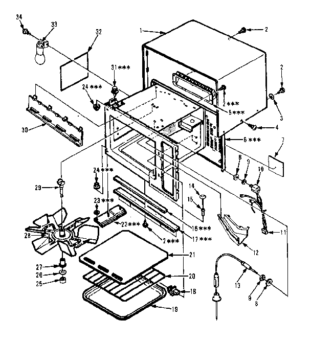 Kenmore 5648888510 cabinet parts diagram