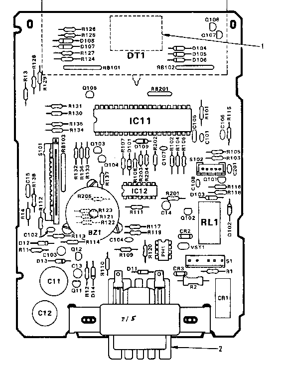 Kenmore 5648888510 power and control circuit board diagram