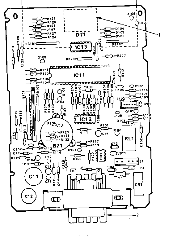 Kenmore 5648888510 power and control circuit board diagram