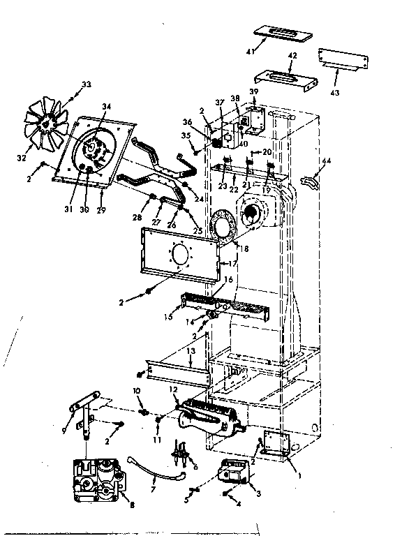 Kenmore 867734500 functional replacement parts diagram