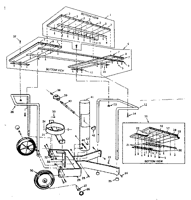 Kenmore 25822569 portable cart diagram