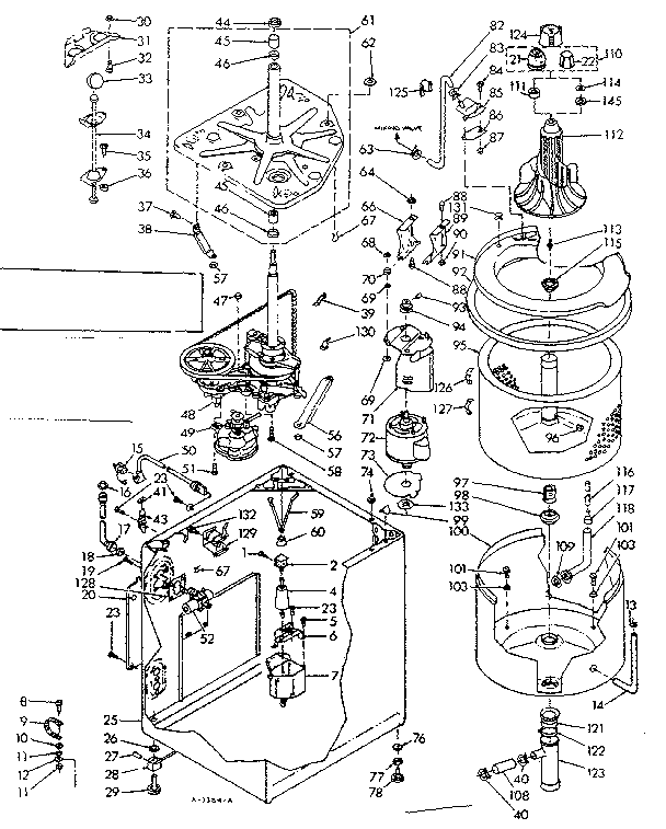 Kenmore 1106515714 machine sub-assembly diagram