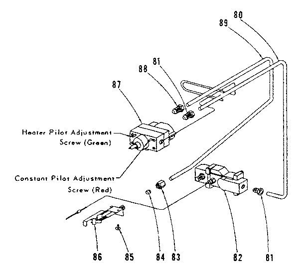 Ward & Son 163-50 burner assembly diagram