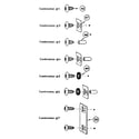 Sears 69660019 fastener combinations diagram