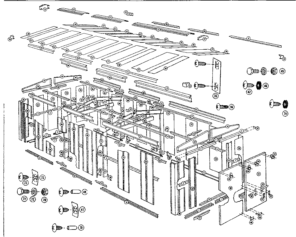 Sears 69660036 replacement parts diagram