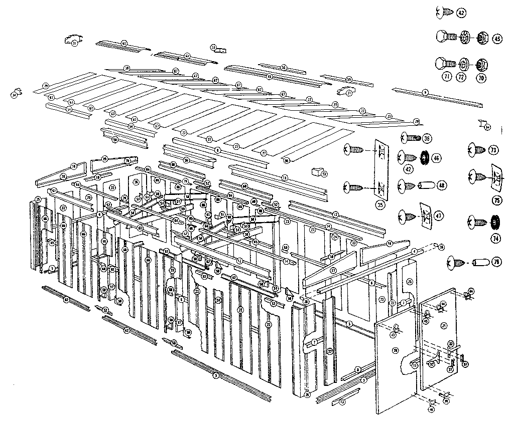 Sears 69660037 replacement parts diagram