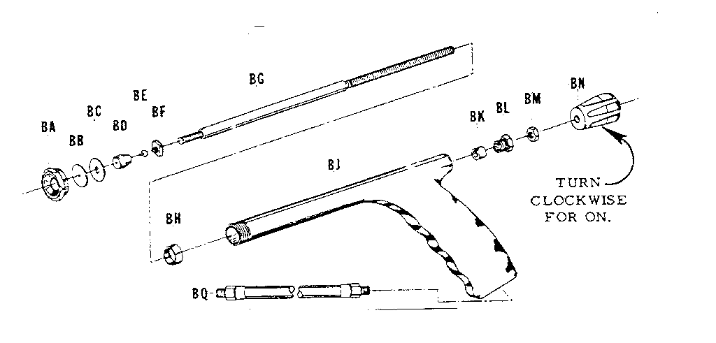 Craftsman 98545121 da801 pistol grip spray gun diagram