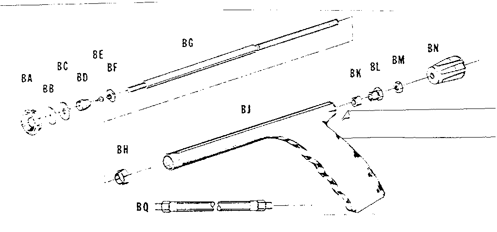 Craftsman 98564810 3195 pistol grip gun for 10 gallon sprayer diagram