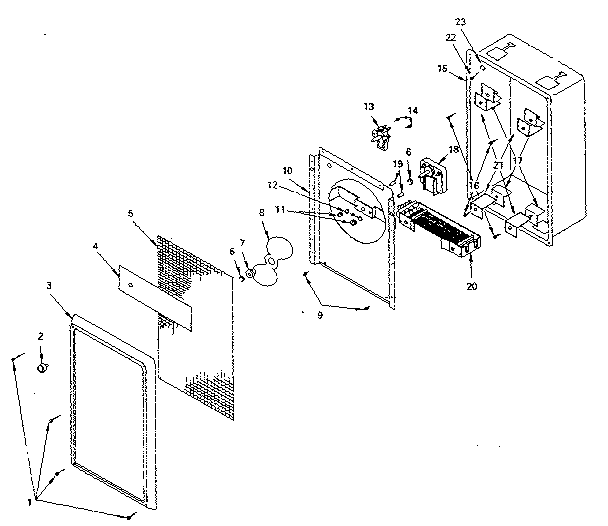 Kenmore 349581611 replacement parts diagram