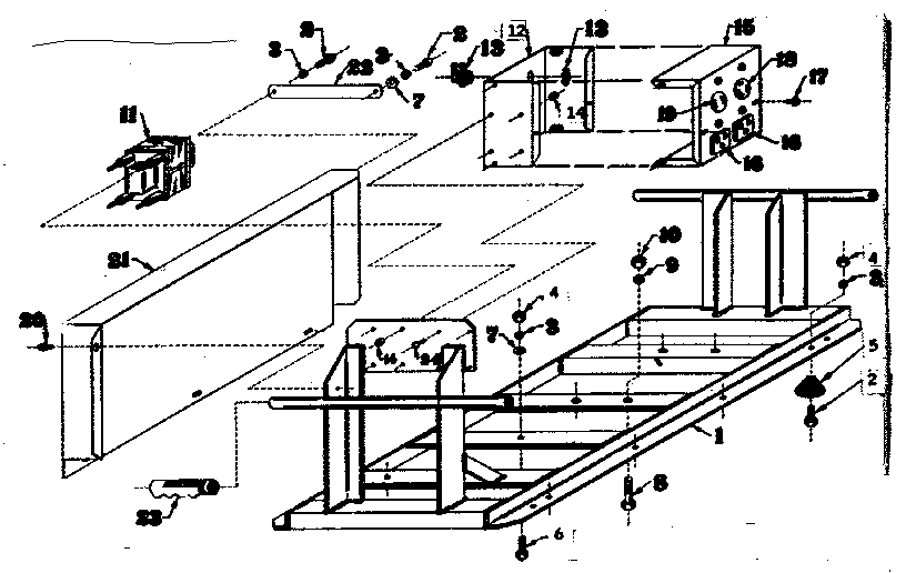 Craftsman 58031254 mounting base diagram