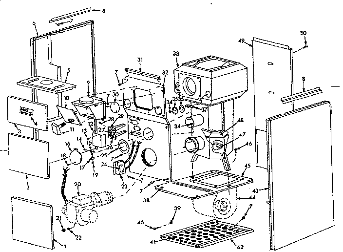 Kenmore 867744712 furnace assembly diagram