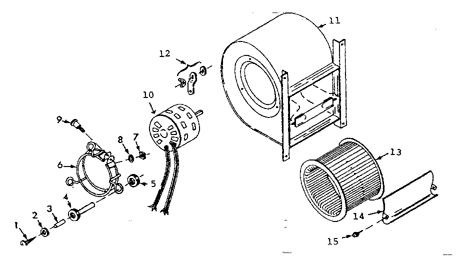 Kenmore 867744712 blower assembly diagram
