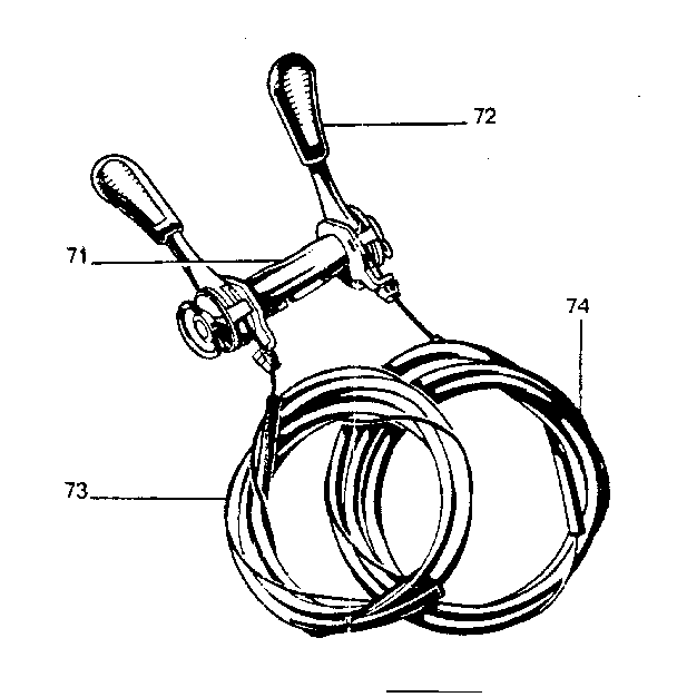 Sears 517473010 derailleur levers diagram