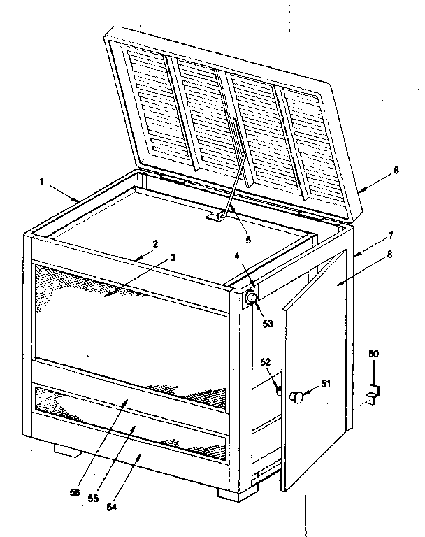 Kenmore 311840590 cabinet diagram