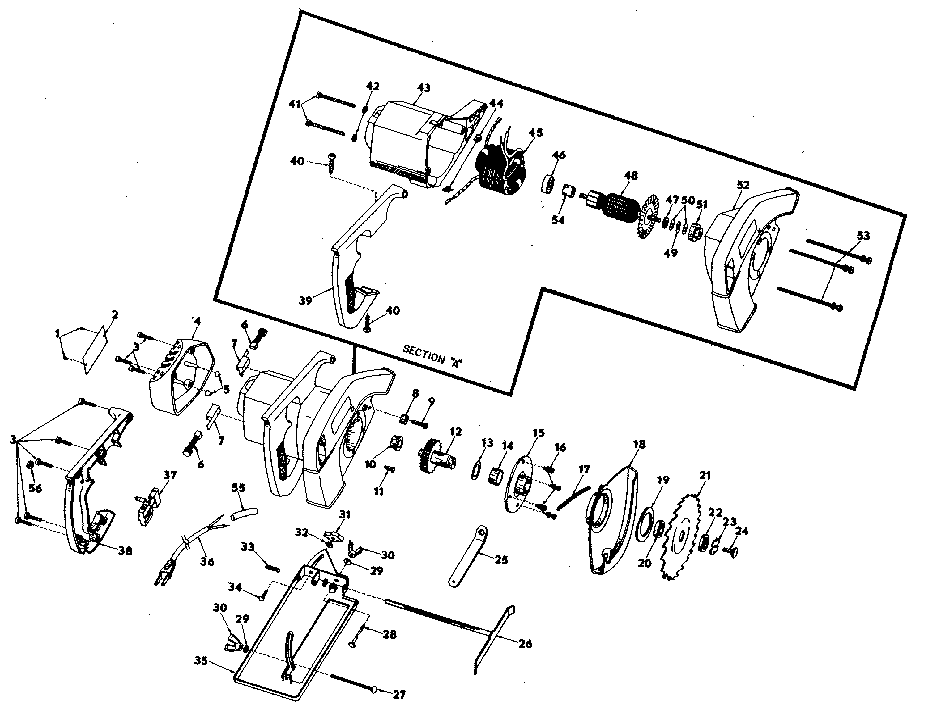 Craftsman 31510851 for repair shops only diagram