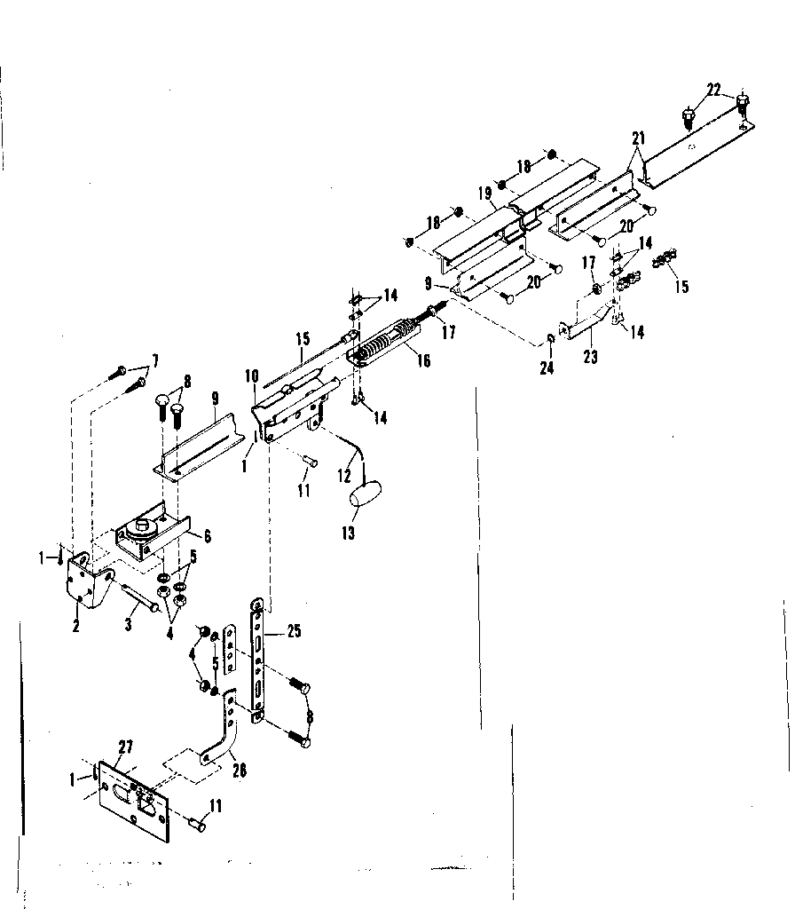 Craftsman 139664300 rail assembly parts diagram