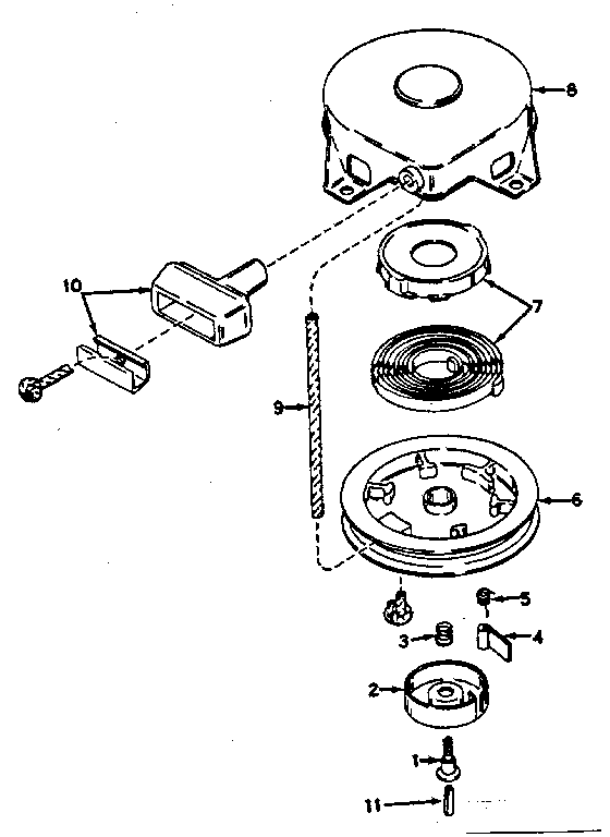 Craftsman 21759440 rewind starter diagram