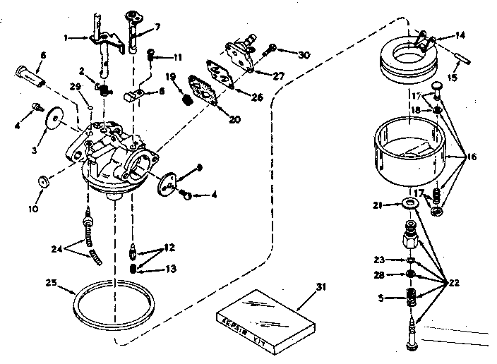 Craftsman 21759440 carburetor diagram