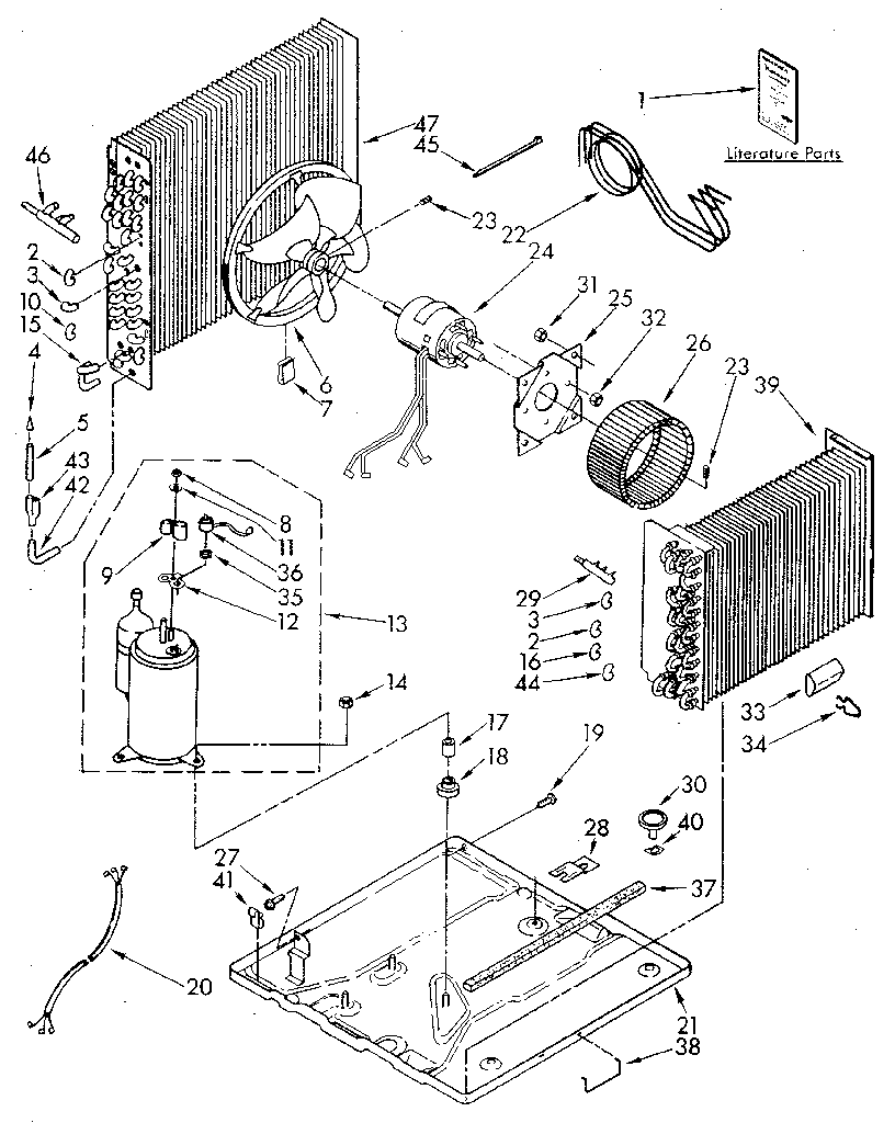 Kenmore 1068771591 unit diagram