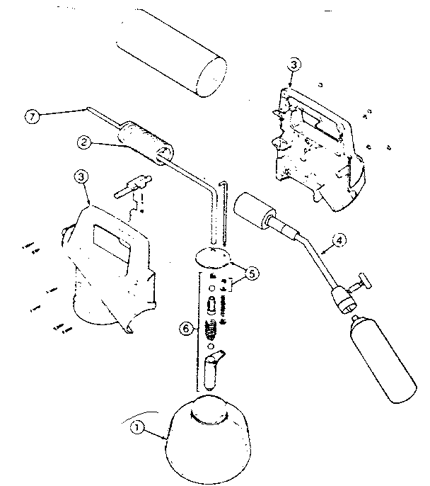 Burgess JUNGLE 1443 replacement parts diagram