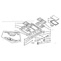 Kenmore 1037686760 main top section diagram