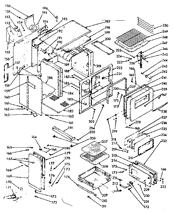 Kenmore 1037686790 body section diagram