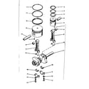 Craftsman 10217336 connecting rod, piston and crankshaft assembly detail diagram
